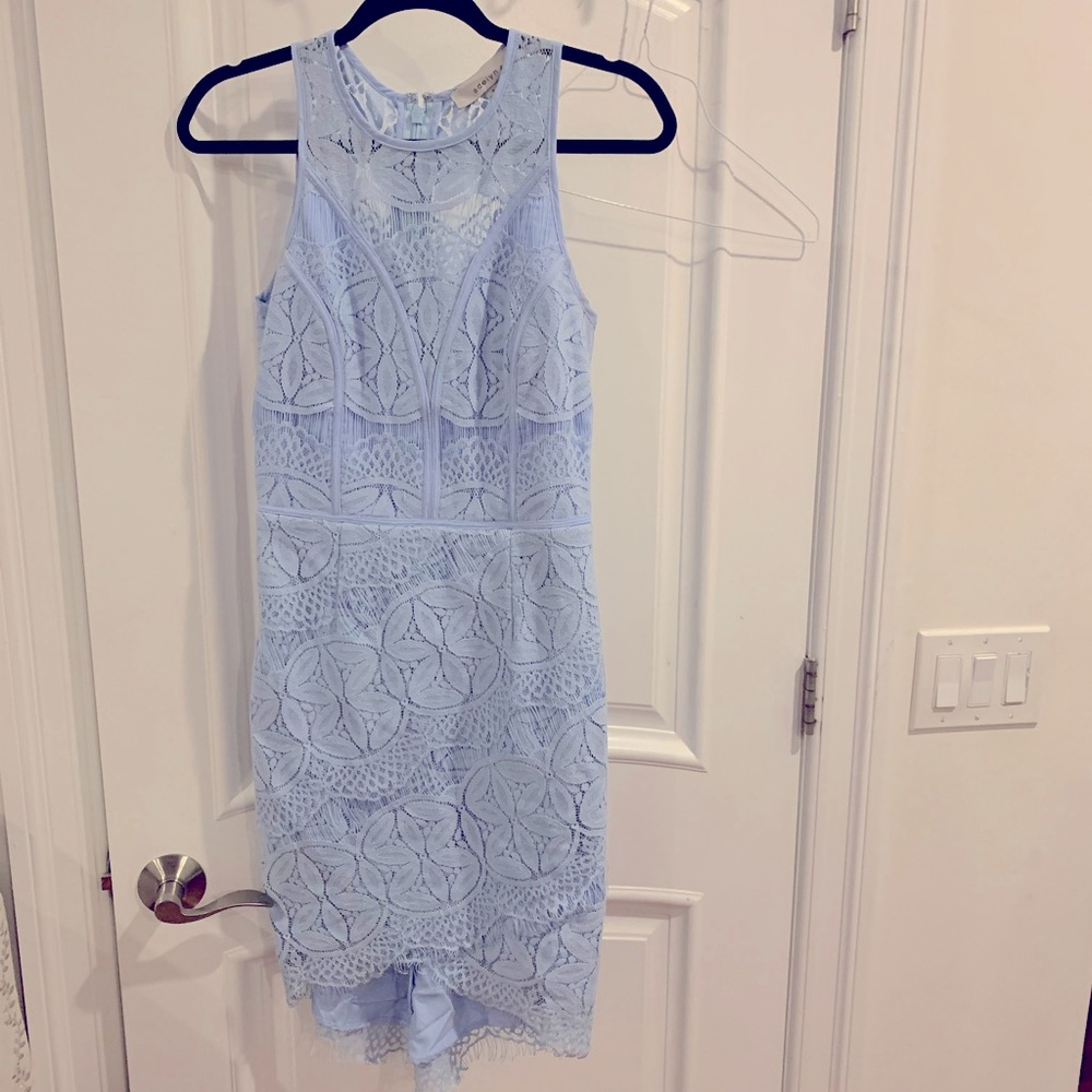 Women’s Light blue lace mini dress size small